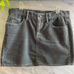 Women’s Gap Grey Corduroy Mini Skirt - Size 2